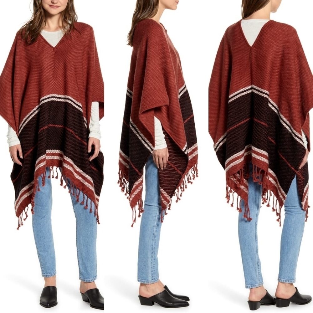 TREASURE & Bond Fringe Poncho OS